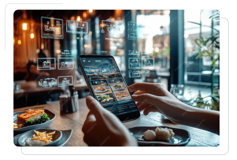 CRM omnichannel sales on mobile device