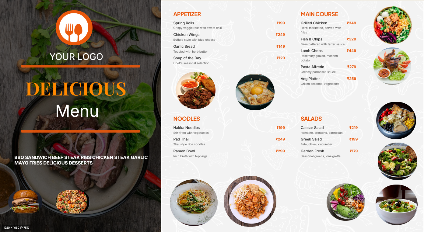 Indian Food Court Template 2