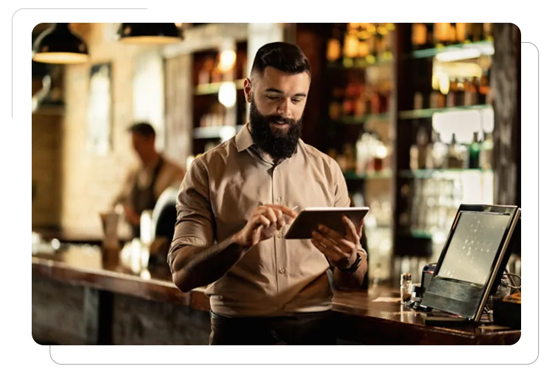 Restaurant manager using inventory management system